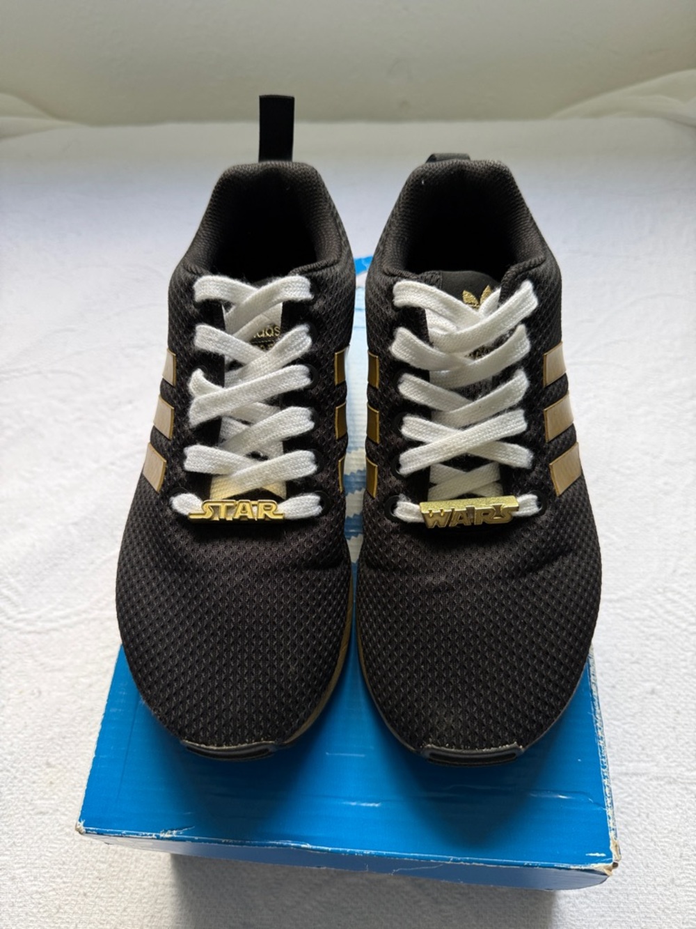 Adidas ZX Flux Star Wars Gold Detail Sneakers Youth 4.5Y Women 7 - Picture 11 of 15